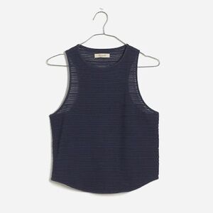 Madewell Crochet-Knit Cutaway Tank